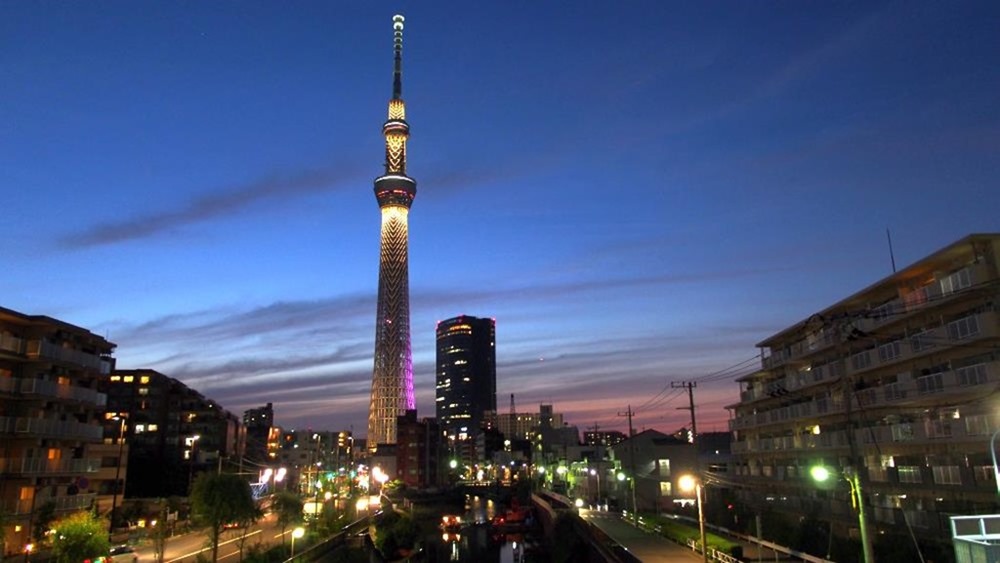 スカイツリーの夜景