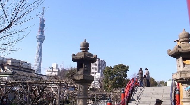 亀戸天神から