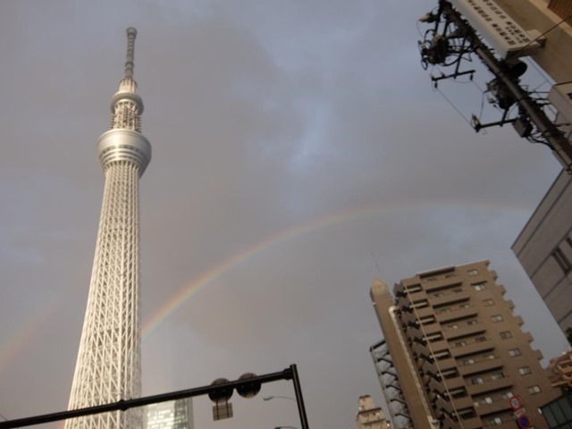 スカイツリーとにじ