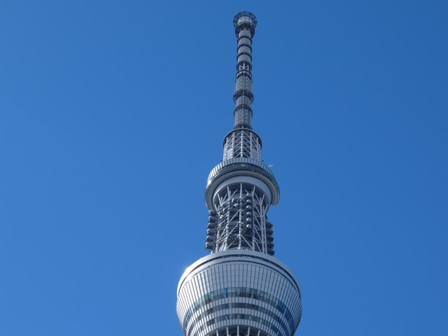 スカイツリーと飛行機